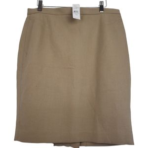 Loft NWT Skirt in Camel Size 10 Rear Zip Retail $69.50 Career Capsule Wardrobe